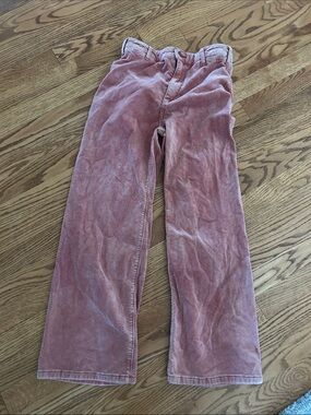 Anthropologie Corduroy Flare Pants in Dusty Rose
